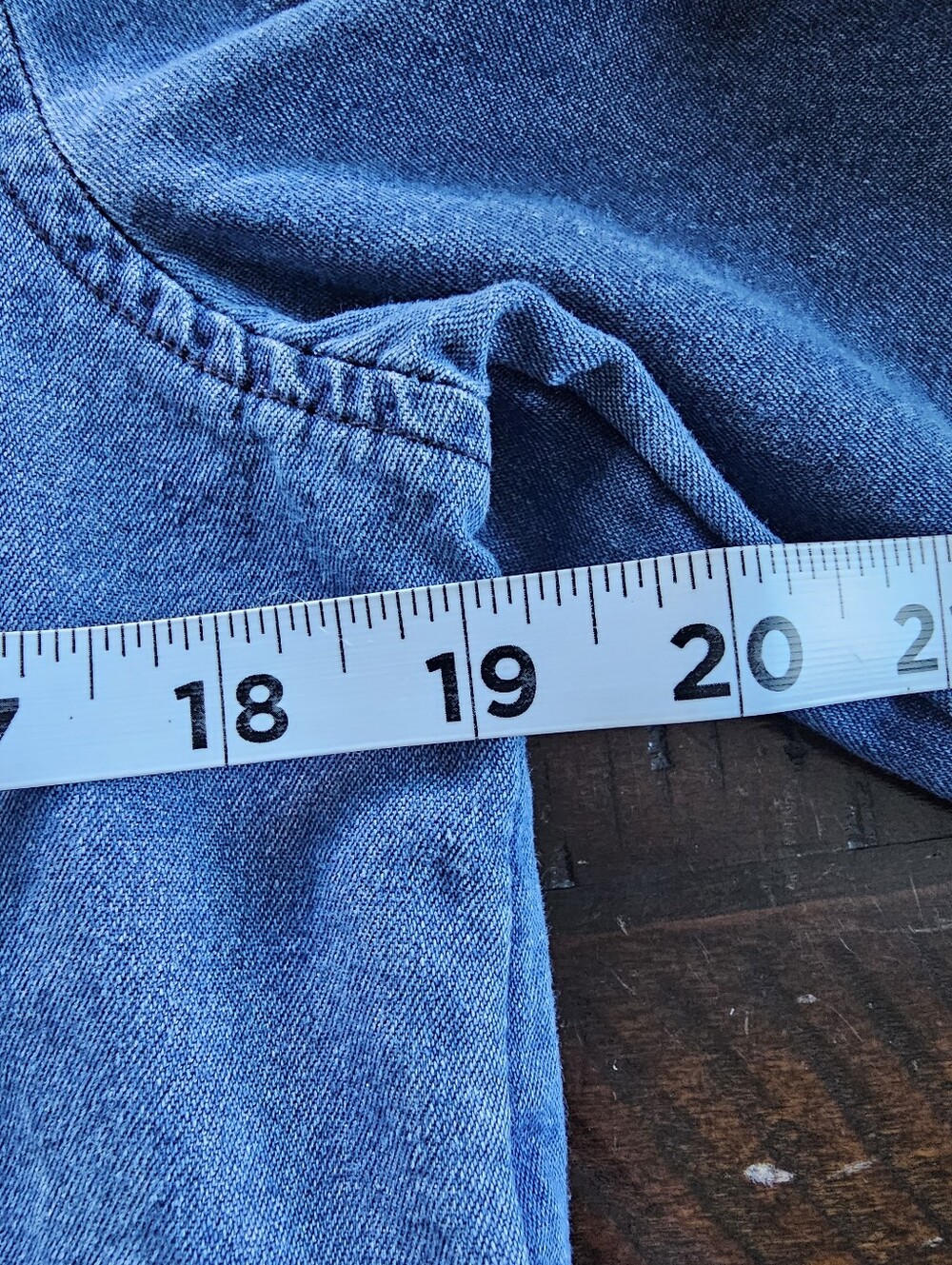 Lucky Brand Classic Denim Chambray Button-Up Shirt - Blue - Picture 7 of 7